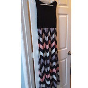 Chevron Maxi Dress